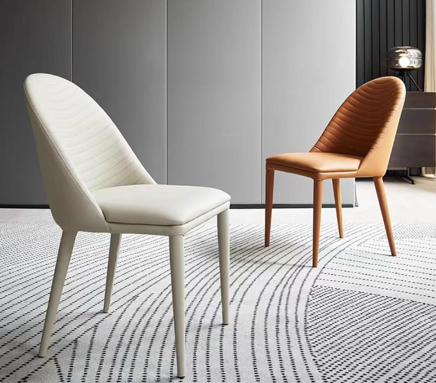 Italian minimalist and light luxury dining chair, Nordic dressing stool, desk chair, bookshelf, study chair, backrest chair, household dining chair.