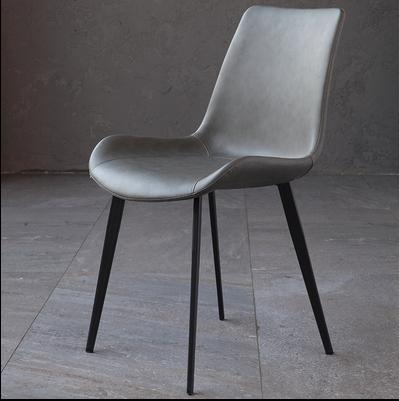 Nordic light luxury dining chairs, home-use modern minimalist dining chairs, trendy chairs for modern restaurants, Italian minimalist leather chairs, backrests, stools, dining tables