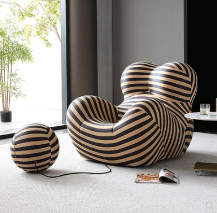 Leisure sofa chair - Mom's embrace. Lazy sofa. Creative and trendy chair for the balcony. Single seat that can be reclined and used as a bed.