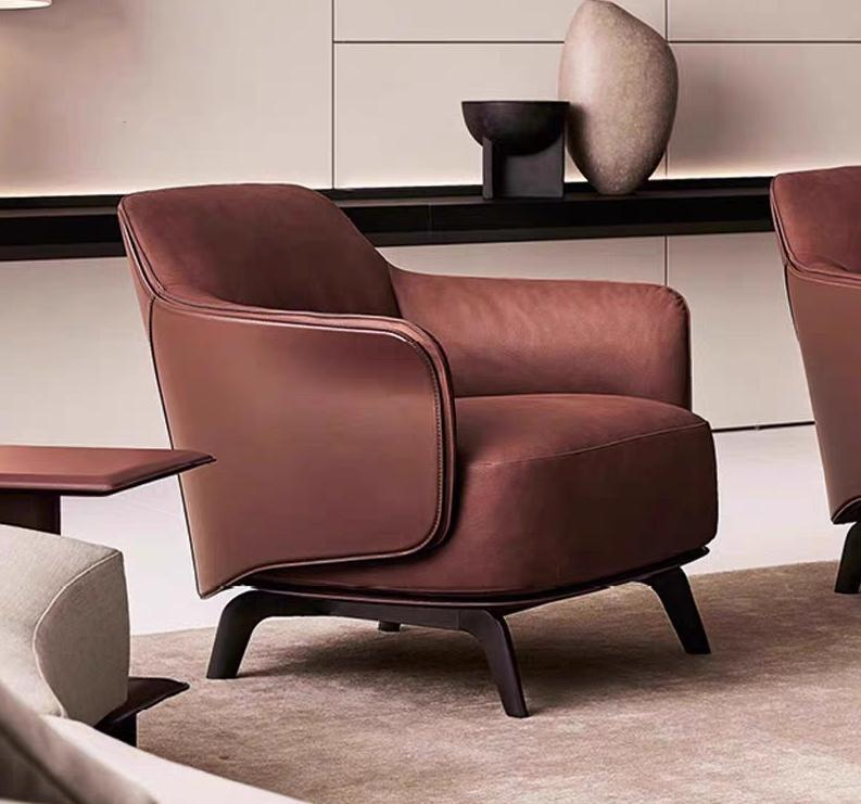 Luxury Minimalist Sofa Chair - Single Person Sofa - Simple and Modern Business Meeting and Leisure Chair