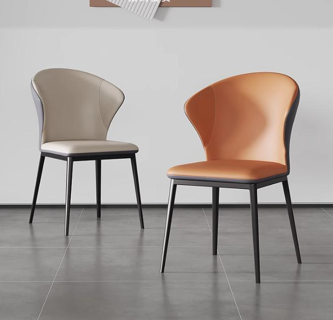Modern minimalist dining chairs, luxury casual restaurant cat-claw leather backrest chairs, hotel chairs, household leisure chairs, dining tables, chairs and stools.