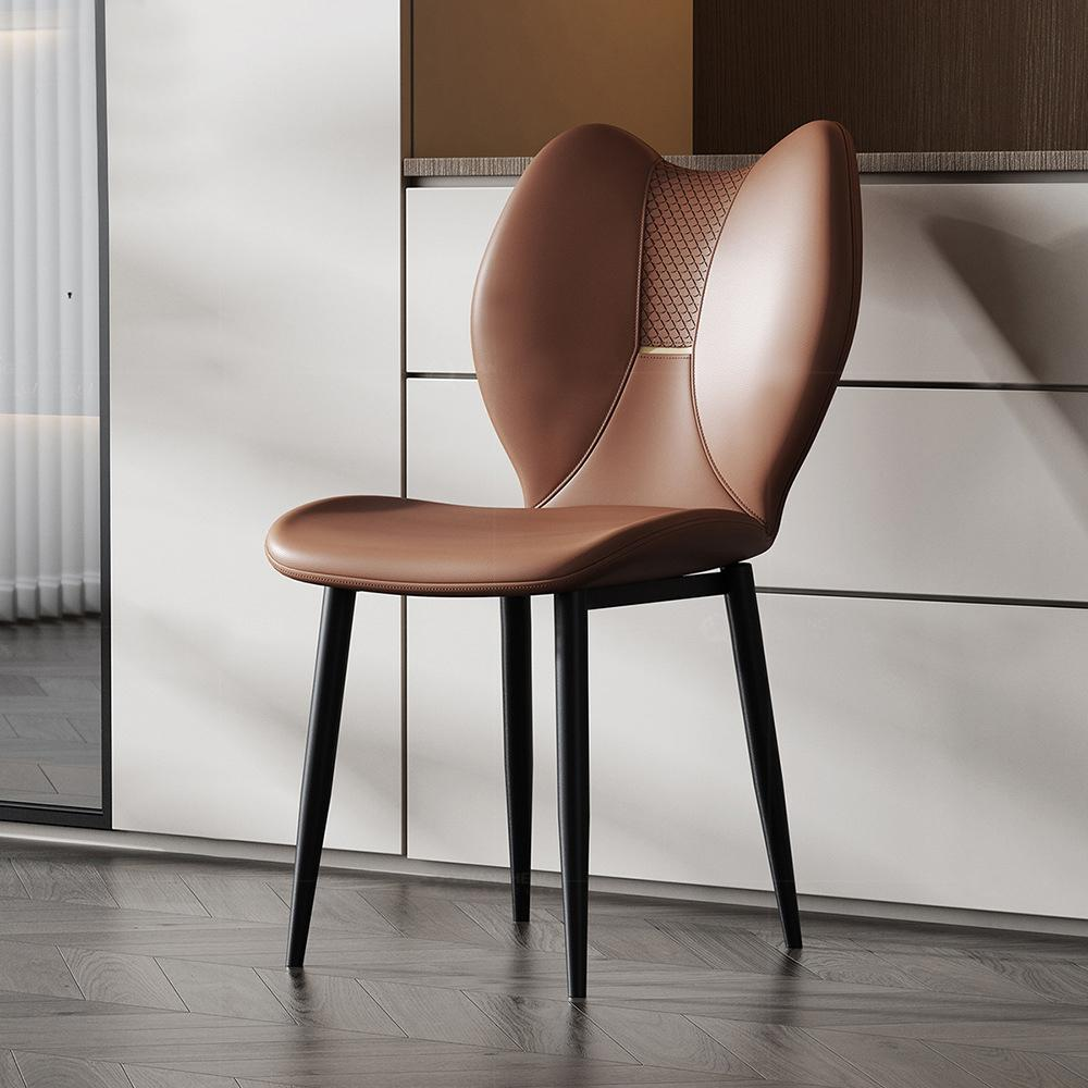 Dining chair with high-class feeling for home use, with Italian minimalist design. Coffee table and dining chair for casual dining in cafe, hotel or office. Suitable for business negotiation and reception. Dining table and chairs for casual dining.