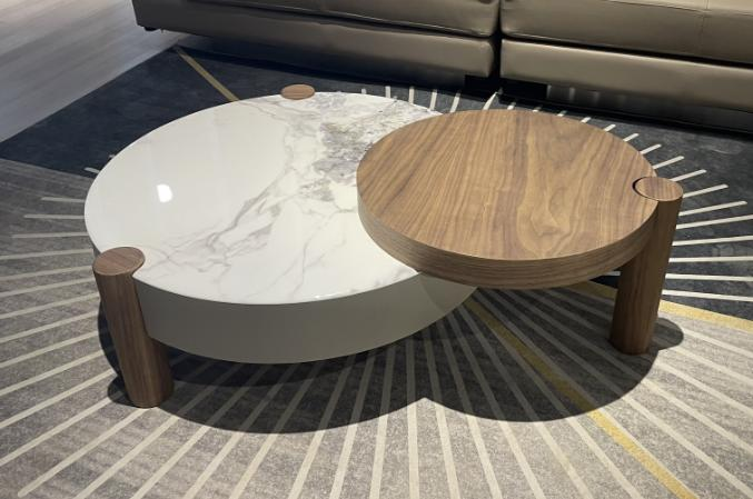 New type of stone microcrystalline countertop and coffee table set - small-sized coffee table for small apartments - Italian minimalist style for home use