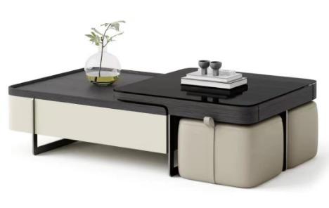 New model retro telescopic coffee table for living room, suitable for home use in small-sized rooms, table-like coffee table.