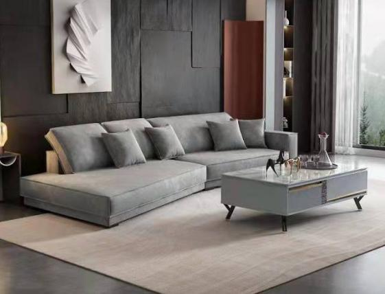Designer for U-shaped Curved Sofa, Large-sized House Sofa with Advanced Technology Fabric, Italian Trendy Modern Leisure Textile Sofa