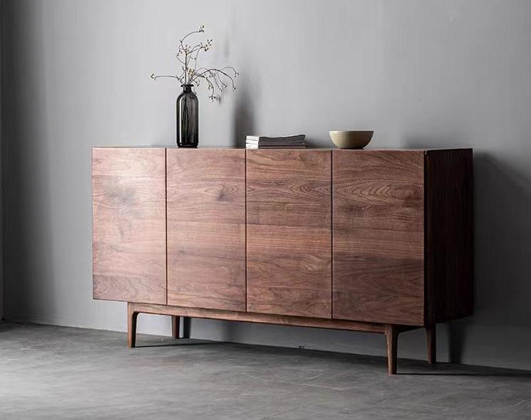 Solid wood storage and storage cabinet, antique side cabinet, overall dining side cabinet