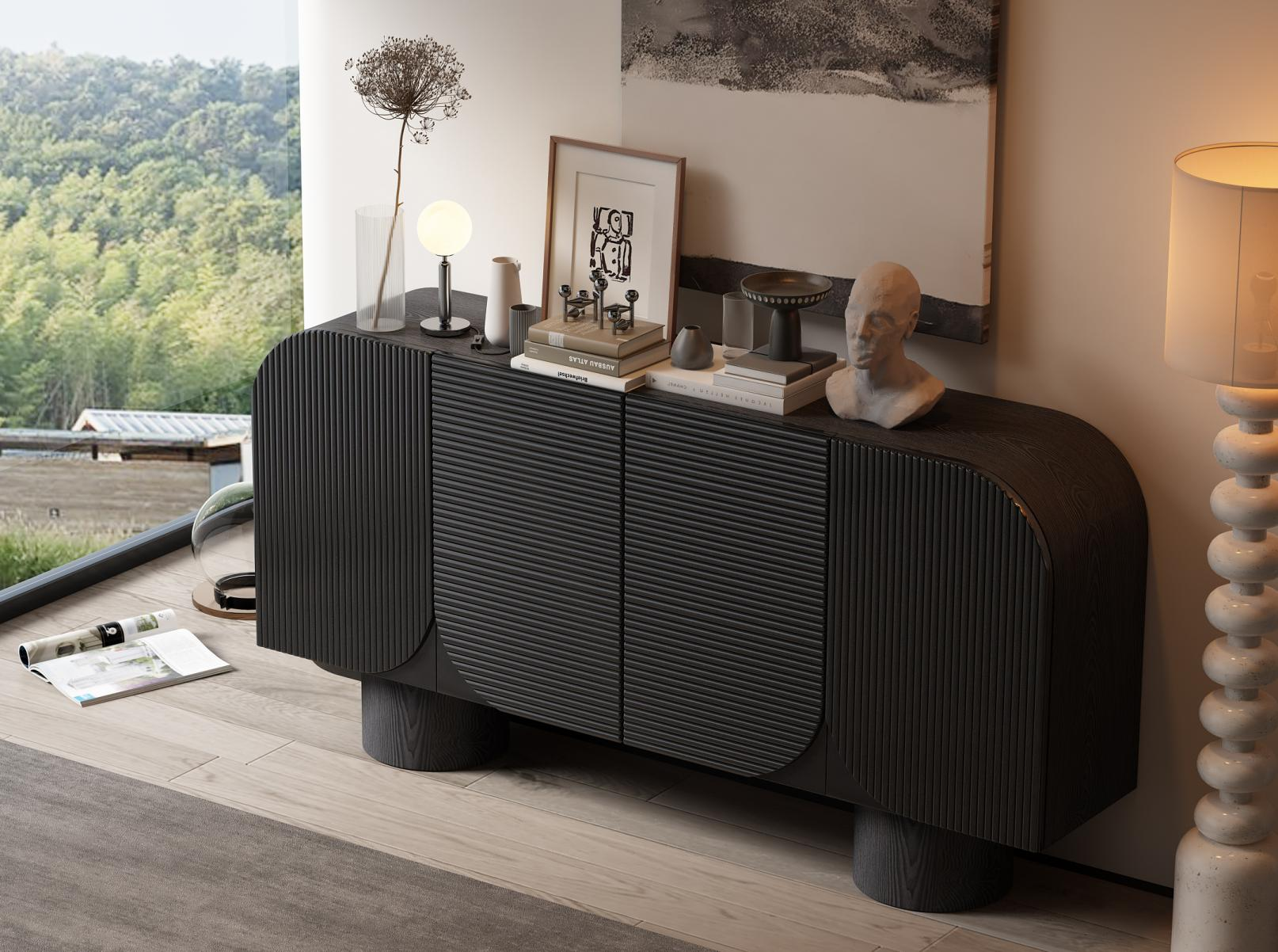 Sideboard for dining room - modern and simple, multi-functional, storage and shelving unit, decorative cabinet