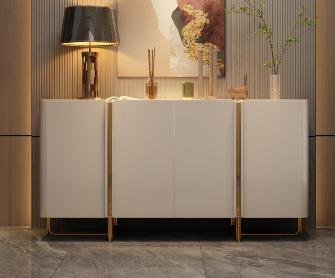 Luxury-lite storage cabinet, large-capacity storage side cabinet for modern home use
