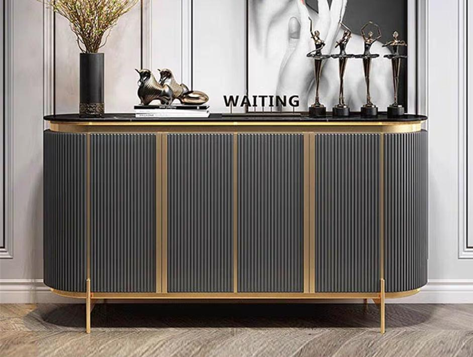 Luxury-lite decorative storage cabinet, modern art, minimalist sideboard