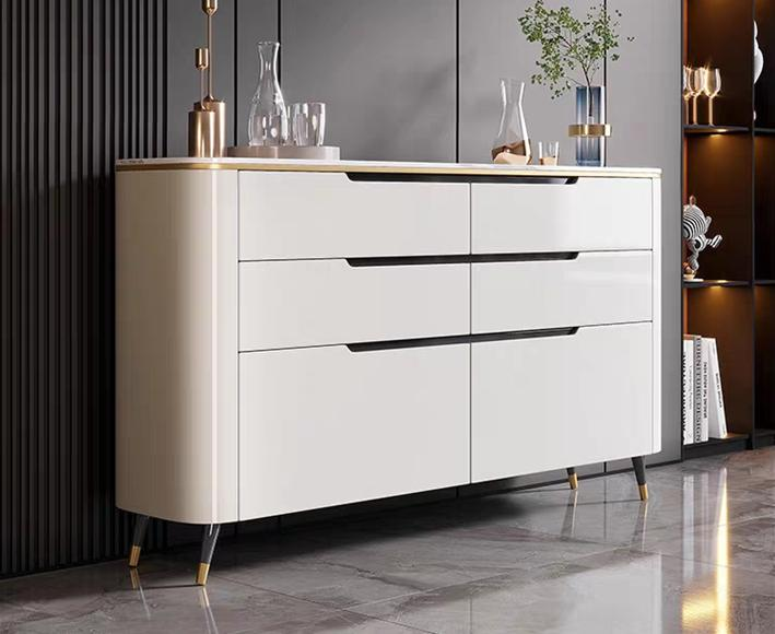 Luxury-lite solid wood entrance decoration cabinet, sideboard, lacquered sideboard and storage cabinet