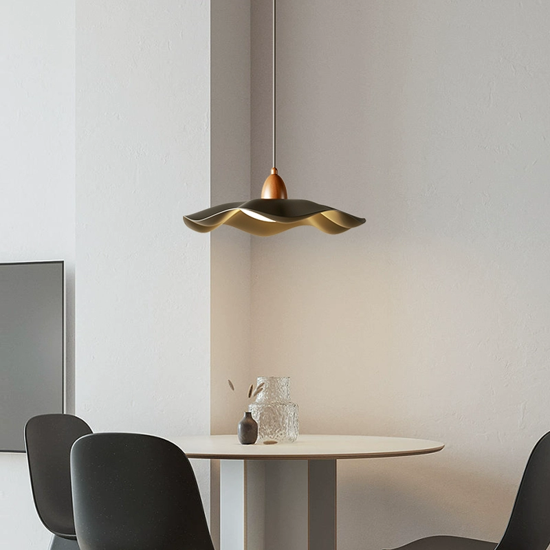 【Lily Leaf Restaurant Chandelier】 Simple and elegant table lamp for a minimalist dining room in the style of Wabi-Sabi (侘寂风