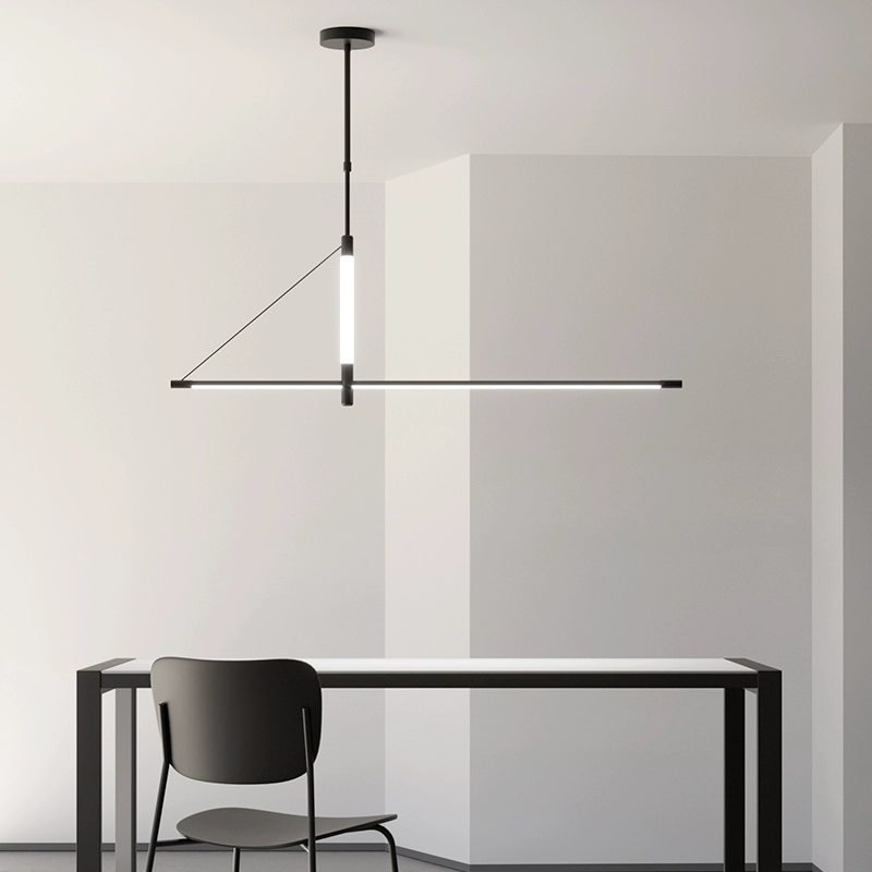 【Luxury Dining Room Chandelier】Minimalist Designer Long Slim Modern Cream Style Flush Mount Lamp