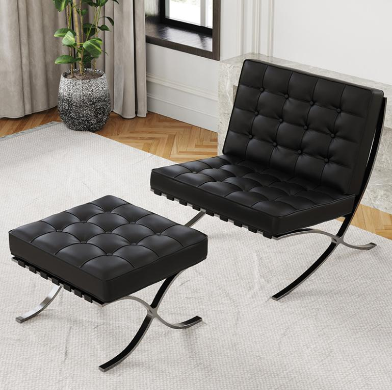 Lounge chair style luxury original version high-end sofa chair leather leisure chair