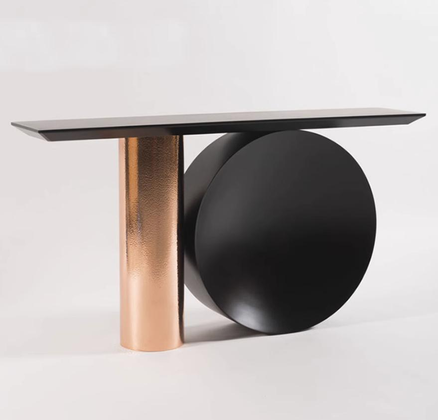 Modern minimalist and luxurious entrance hall table - Entrance hall desk - Front hall display table