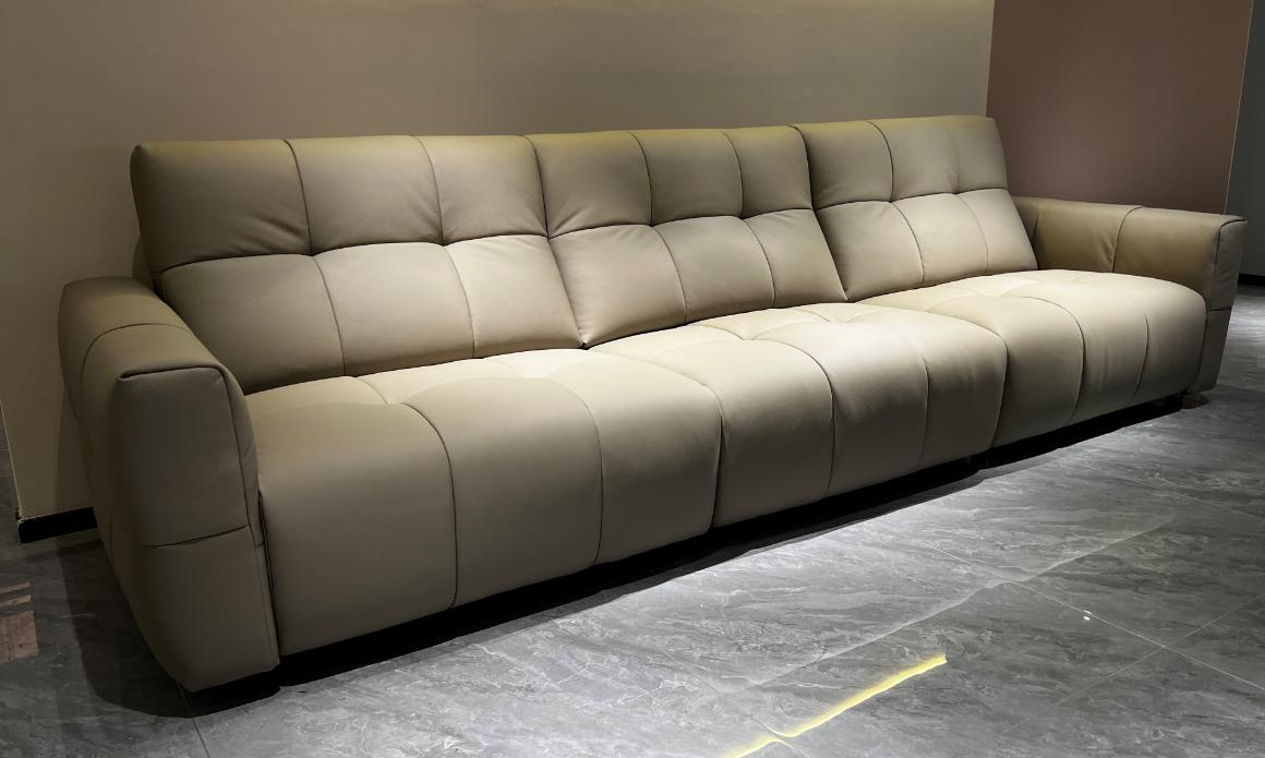 Living room luxury and modern minimalist straight-line sofa for home use